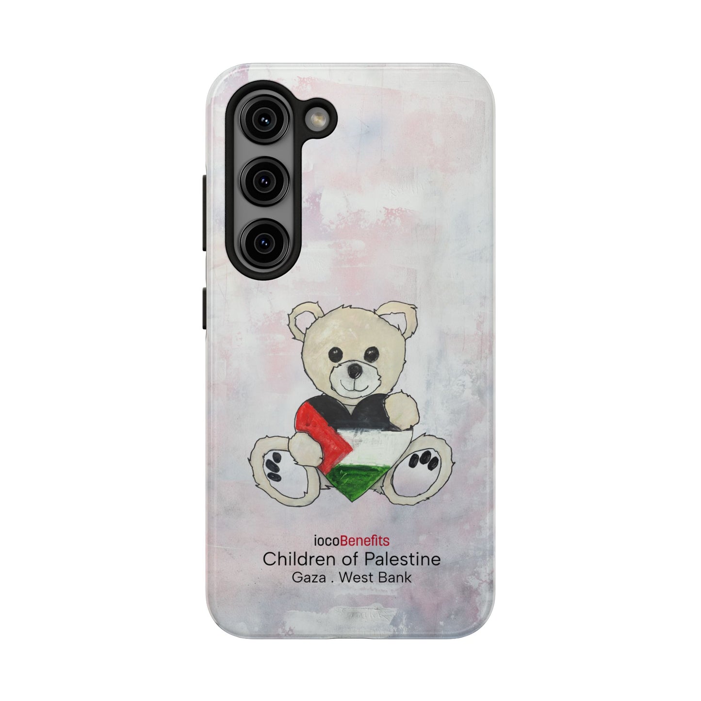 Teddy Bear Blond, Heart of Palestine - Tough Phone Cases