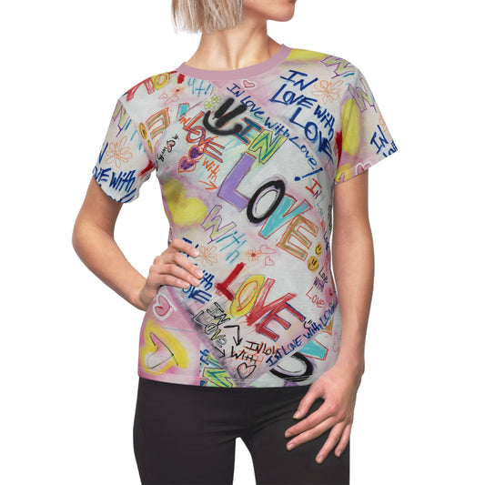 In Love with Love - Women's Cut & Sew Tee