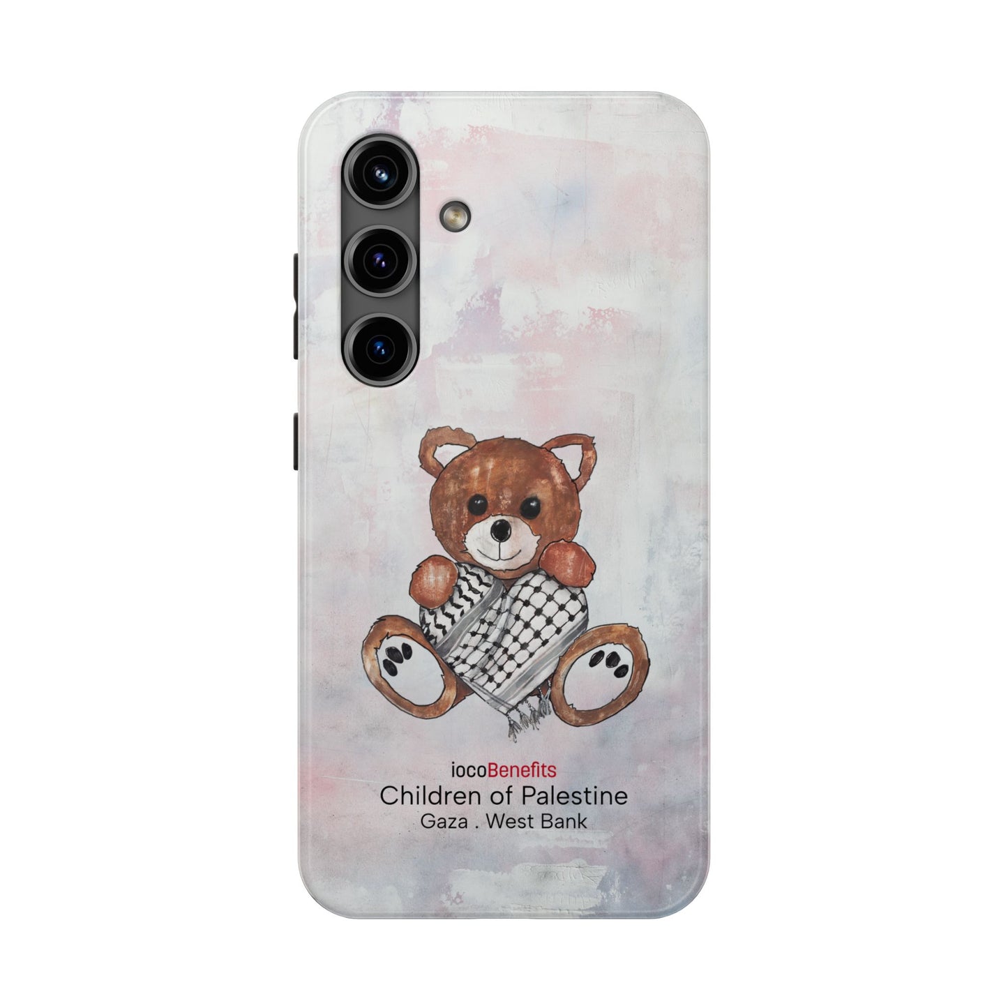Teddy Bear Red, Keffiyeh Heart - Tough Phone Cases