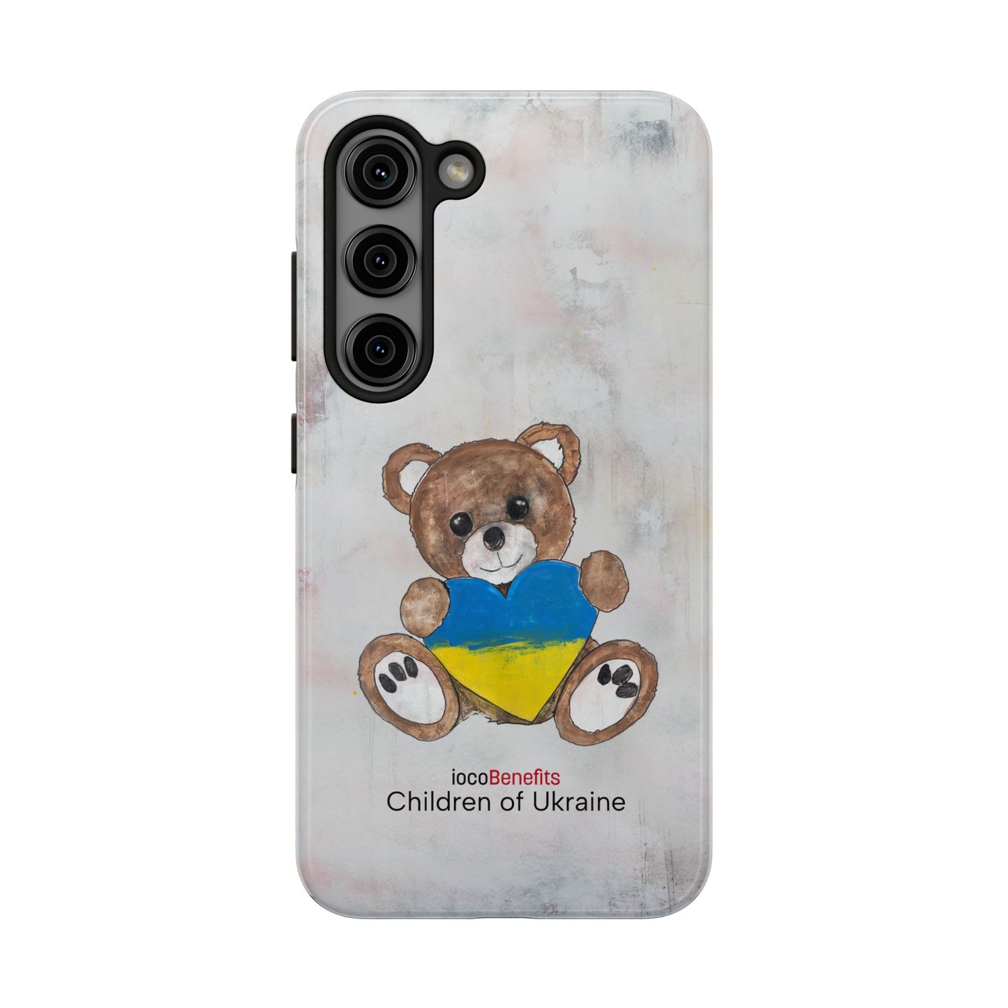 Teddy Bear Brown,  Ukraine Heart - Tough Phone Cases