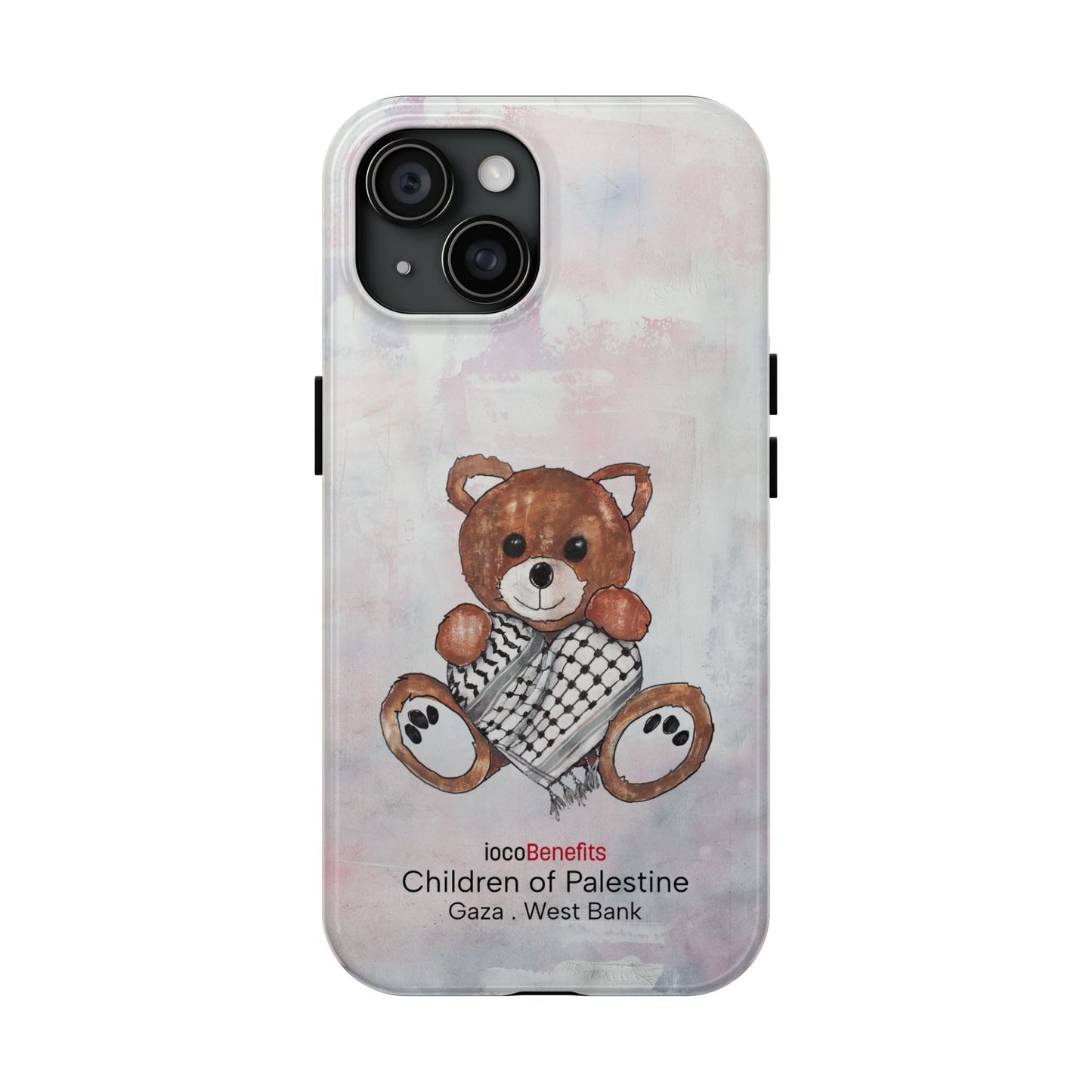 Teddy Bear Red, Keffiyeh Heart - Tough Phone Cases