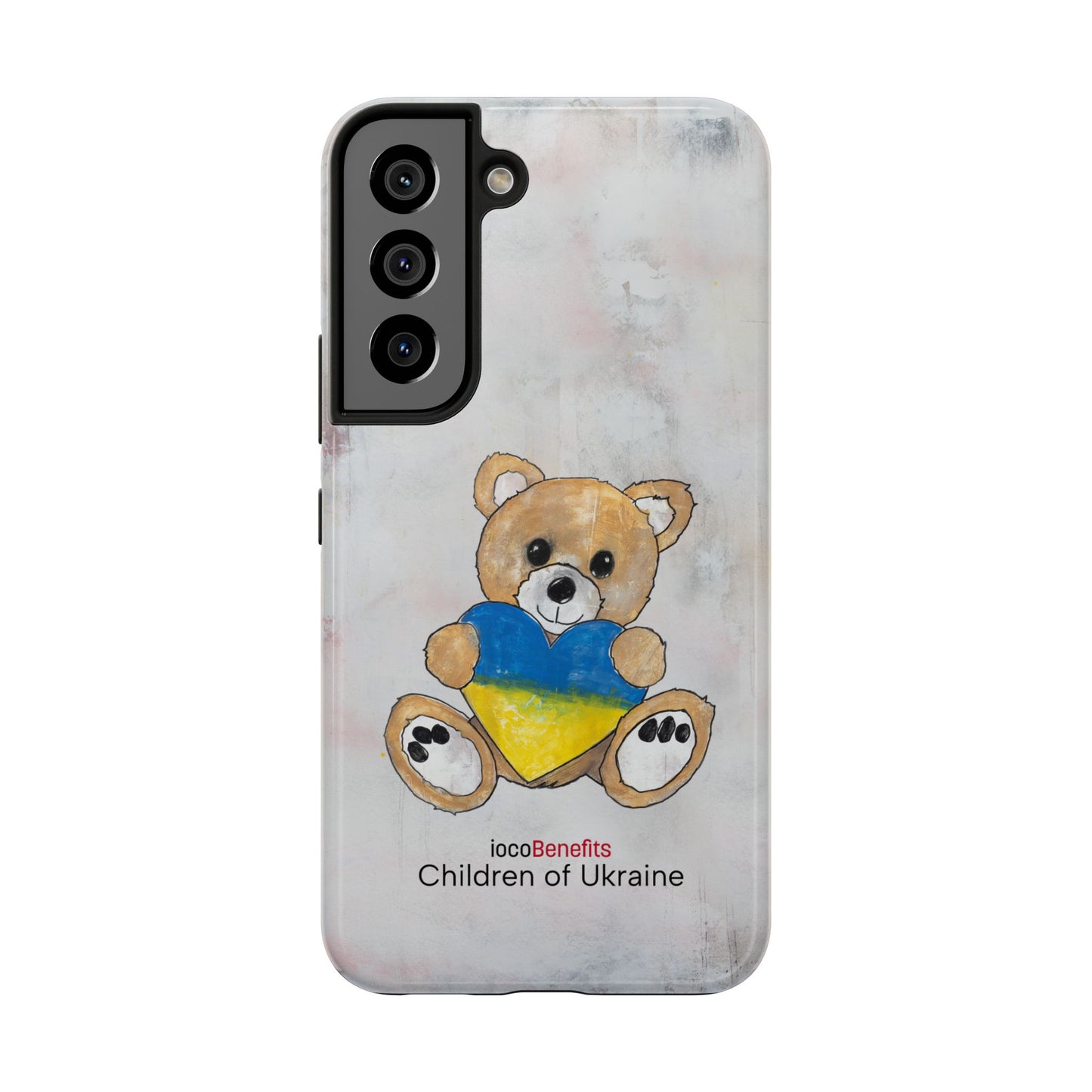 Teddy Bear Golden, Ukraine Heart - Tough Phone Cases