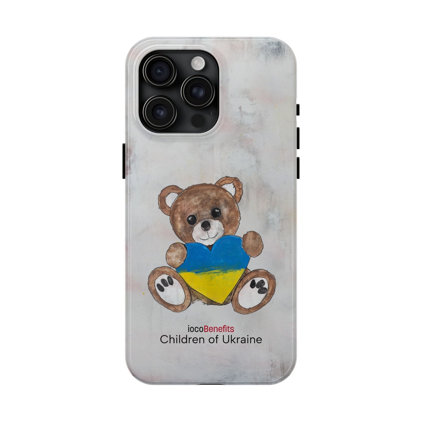 Teddy Bear Brown,  Ukraine Heart - Tough Phone Cases