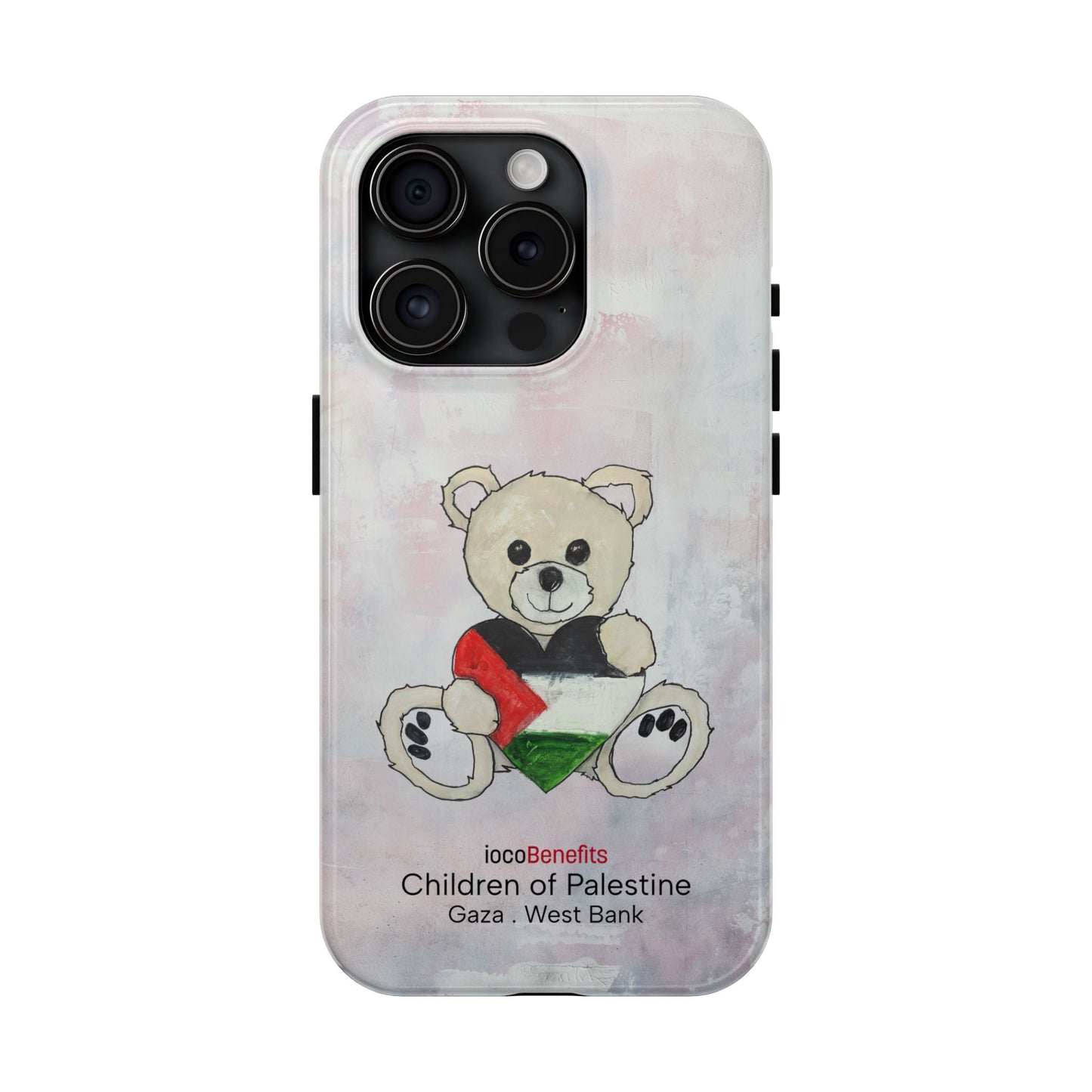 Teddy Bear Blond, Heart of Palestine - Tough Phone Cases