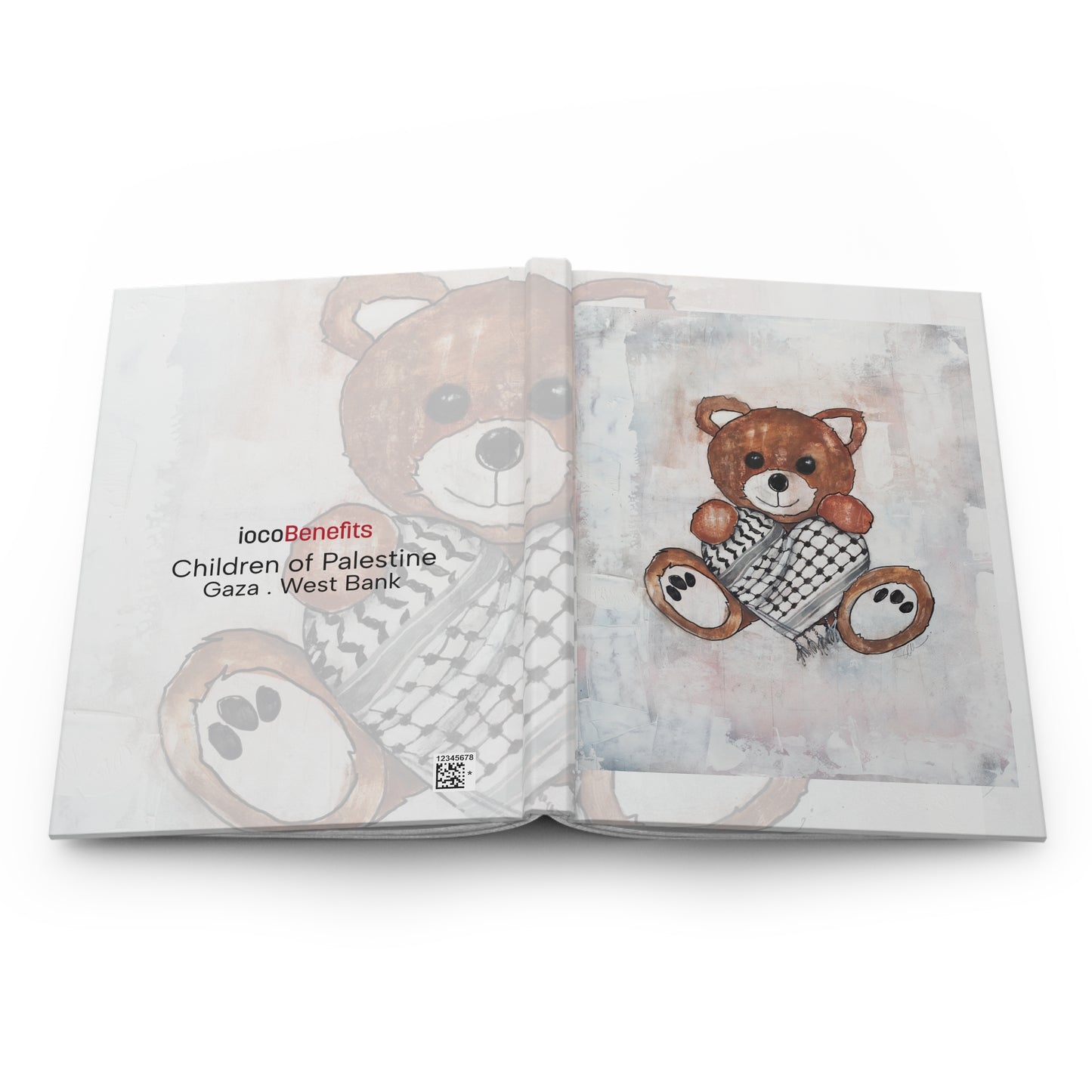 Teddy Bear Red, Keffiyeh Heart  - Journal