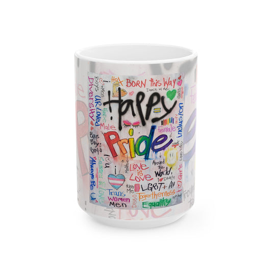 Happy Pride - Ceramic Mug, (11oz, 15oz)