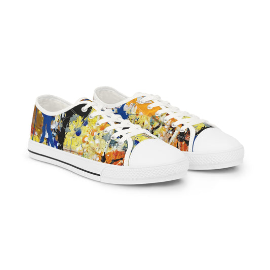 Wish Blue - Men's Low Top Sneakers