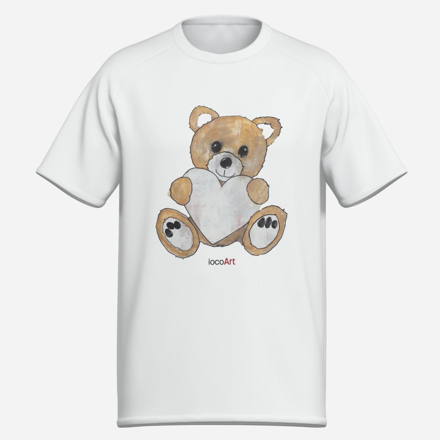 Teddy Bear Heart, Golden - Men's T-shirts