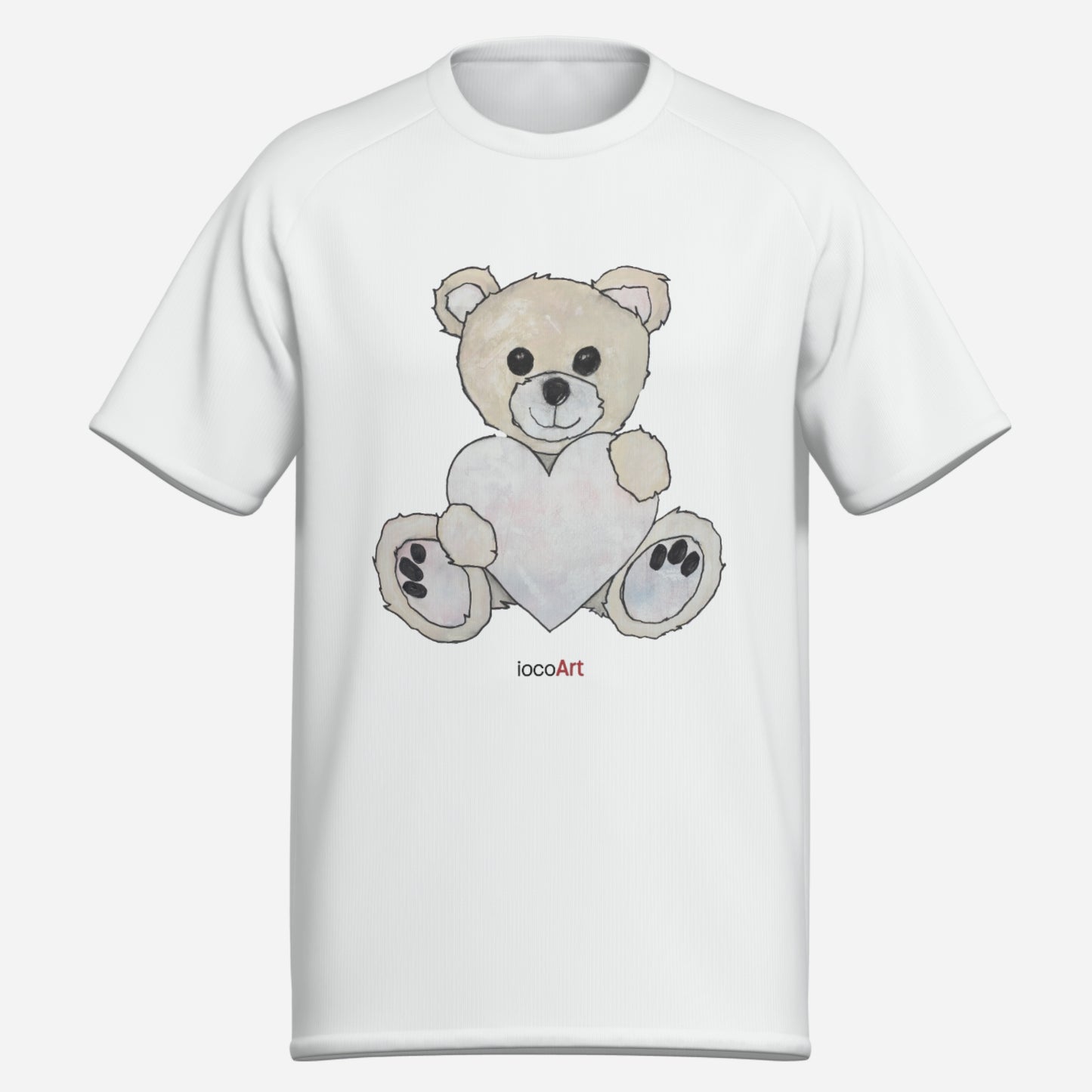 Teddy Bear Heart, Blonde - Men's T-shirt