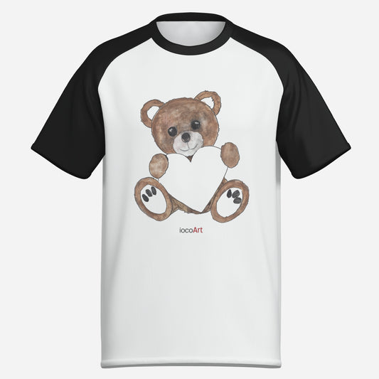 Teddy Bear Heart, Brown (BSL) - Men's T-shirt