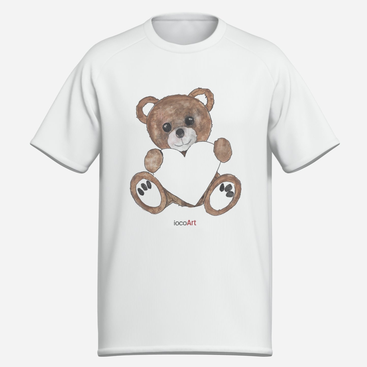 Teddy Bear Heart, Brown - Men's T-shirt