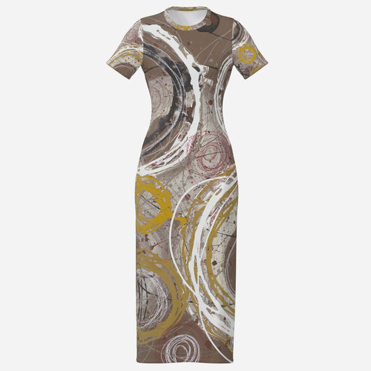 Celestial Spirals, l - full length (SL) dress