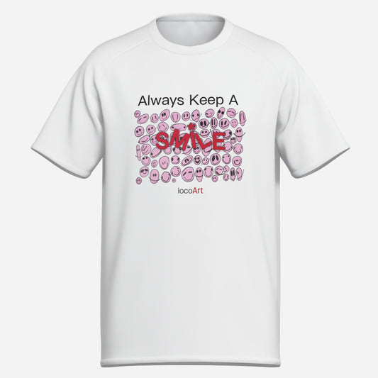 Always Keep A SMILE, PINK - Men's T-Shirt