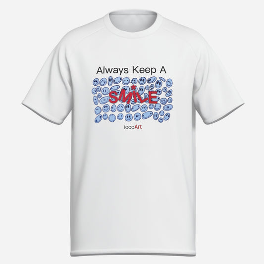 Always Keep A SMILE, BLUE - Men's T-Shirt