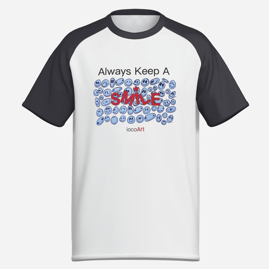 Always Keep A SMILE, BLUE (BSL) - Men's T-Shirt