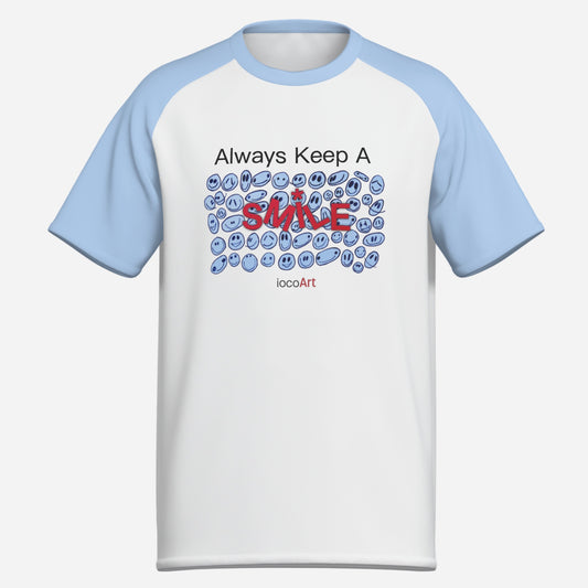 Always Keep A SMILE, BLUE (BluSL) - Men's T-Shirt