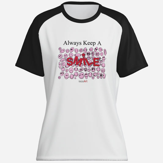 Always Keep A SMILE, PINK (BSL) - Women's T-Shirt