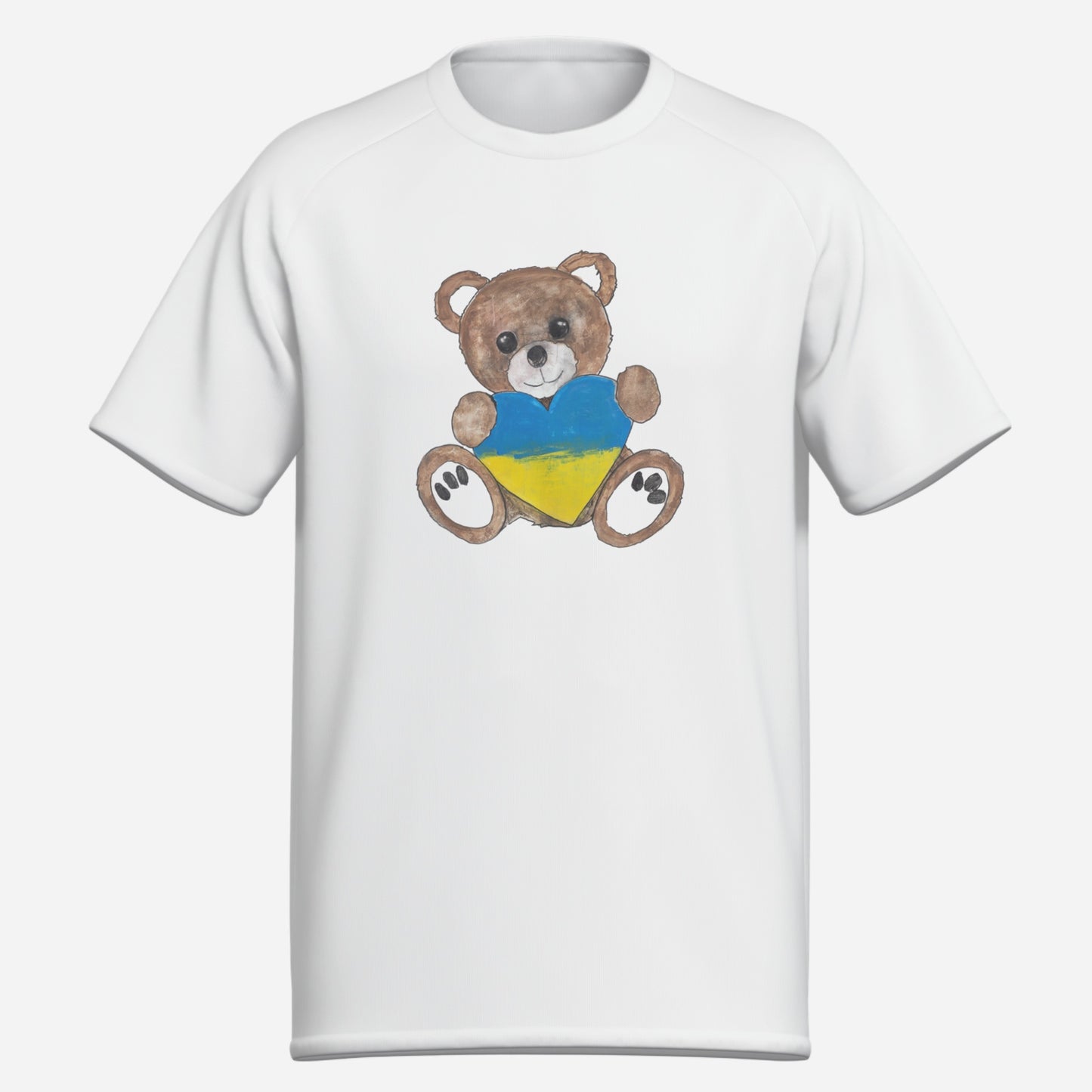 Teddy Bear Brown, Ukraine Heart - Men's T-Shirt