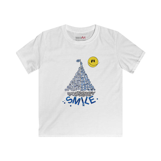 Boat Ride of SMILES - Kids Softstyle Tee