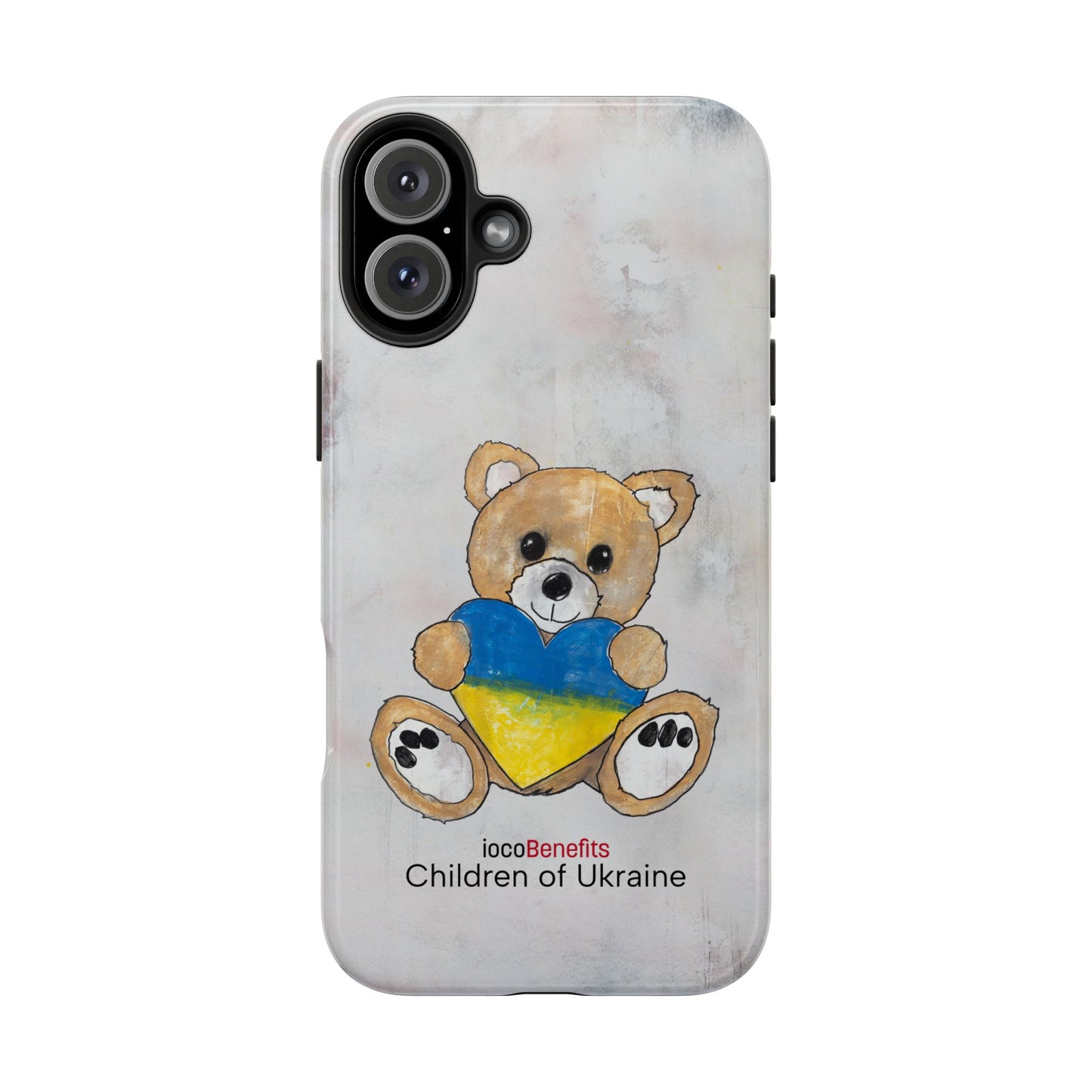Teddy Bear Golden, Ukraine Heart - Tough Phone Cases