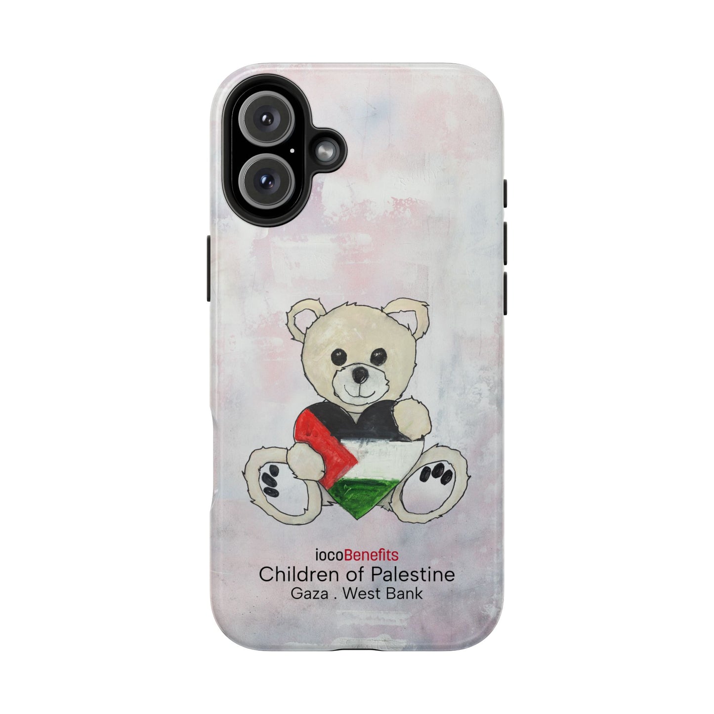 Teddy Bear Blond, Heart of Palestine - Tough Phone Cases