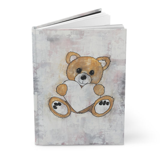 Teddy Bear, Golden - Hardcover Journal