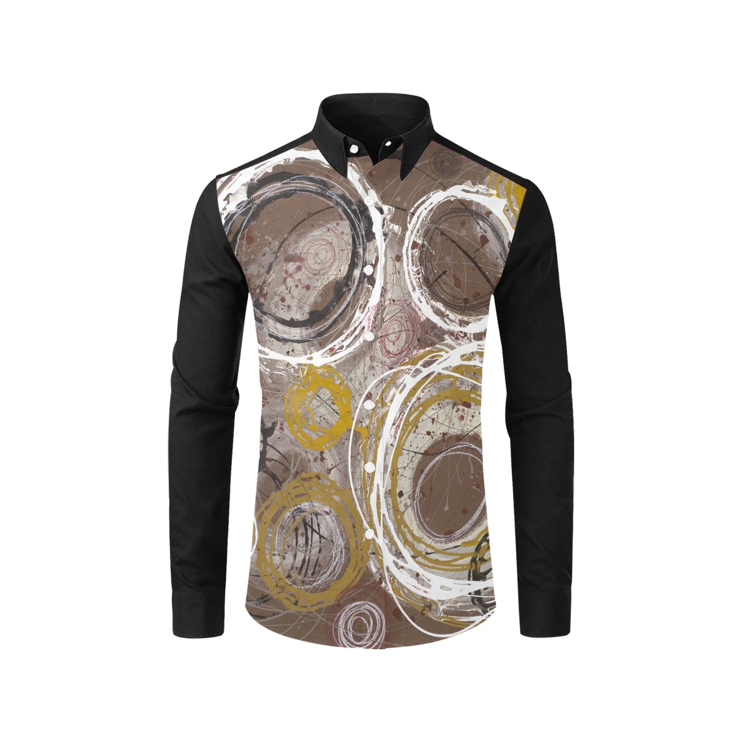 Celestial Spirals, (BLSL)-Men's Long Sleeve Shirt