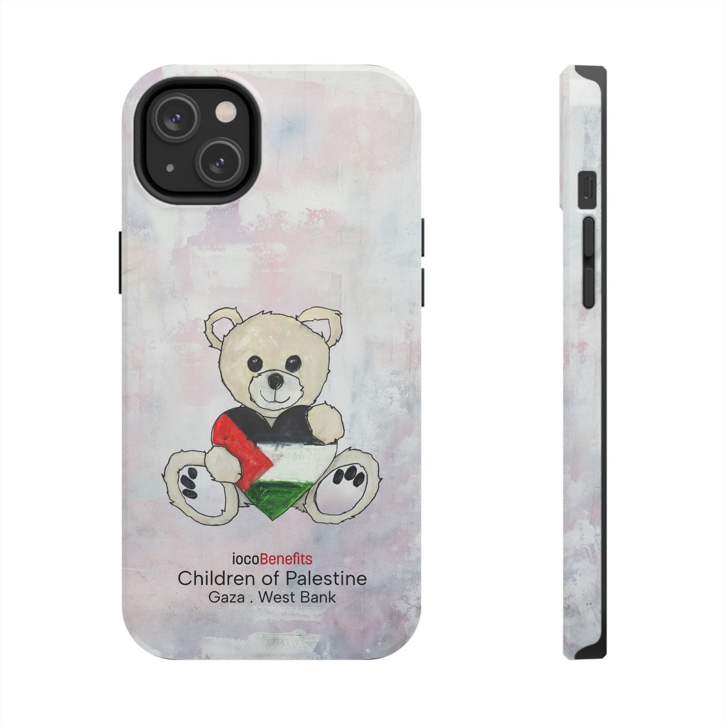 Teddy Bear Blond, Heart of Palestine - Tough Phone Cases