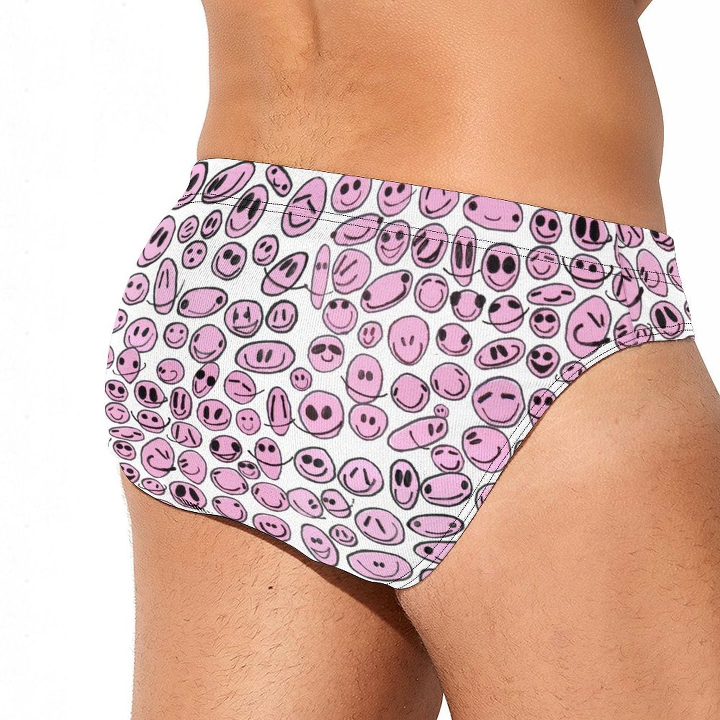 PINK SMILES - Men Swimming Briefs