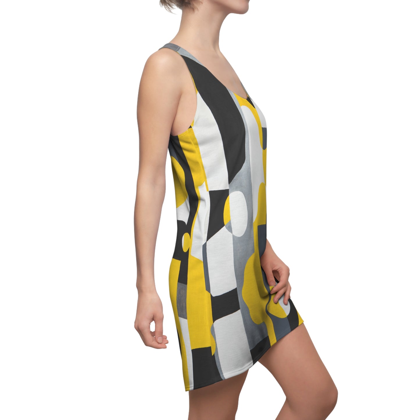 Fitting In, Yellow-Racerback Dress