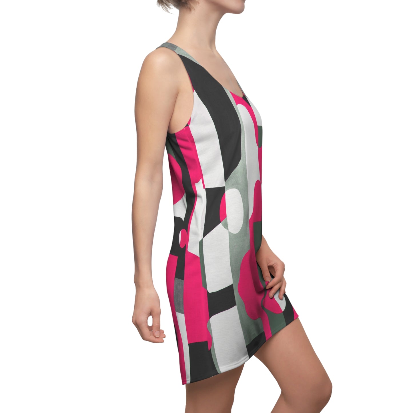 Fitting In, Magenta-Racerback Dress