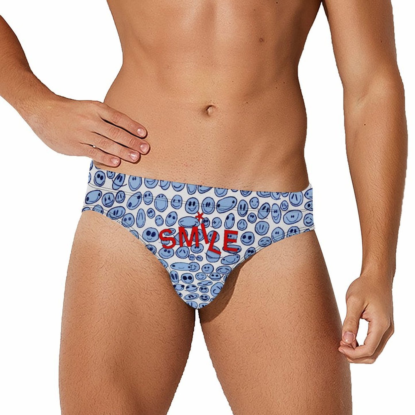 BLUE SMILES - Mens Swim Briefs