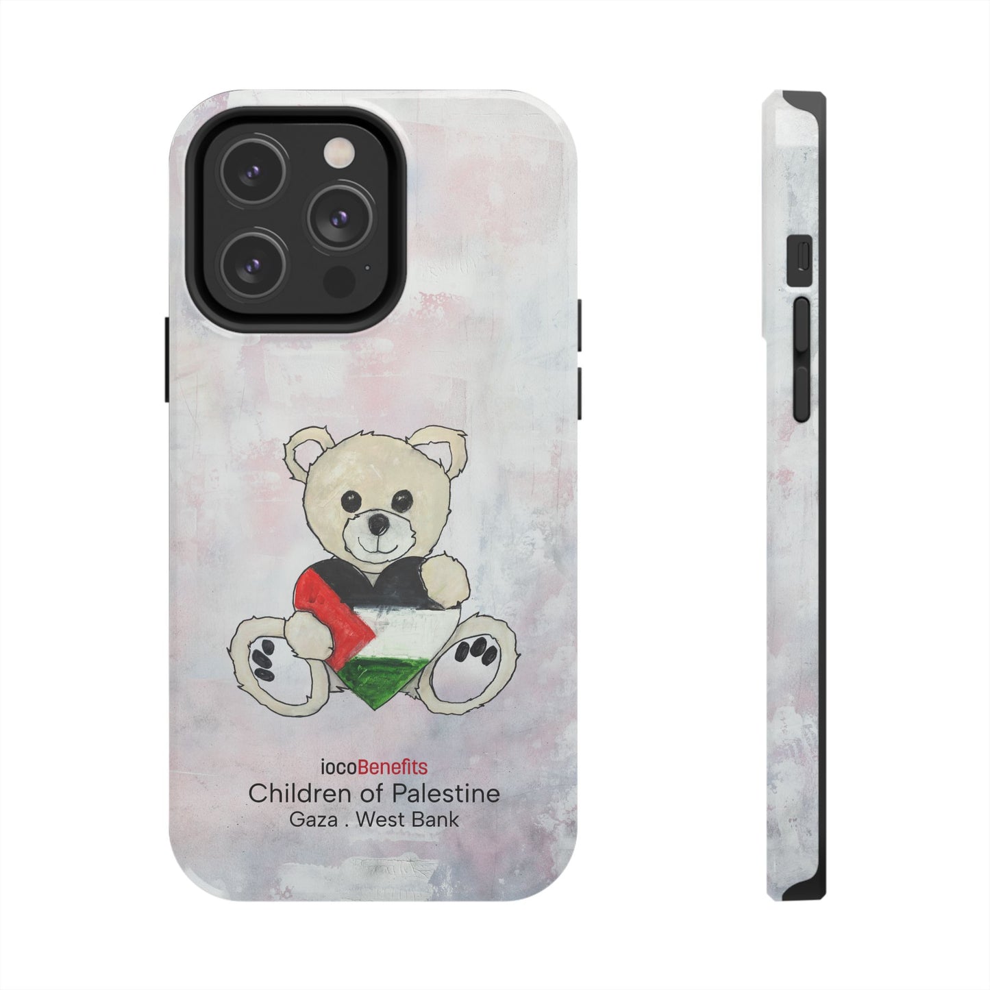 Teddy Bear Blond, Heart of Palestine - Tough Phone Cases
