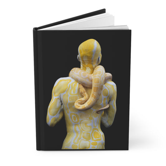 Albino Burmese Python - Hardcover Journal Matte