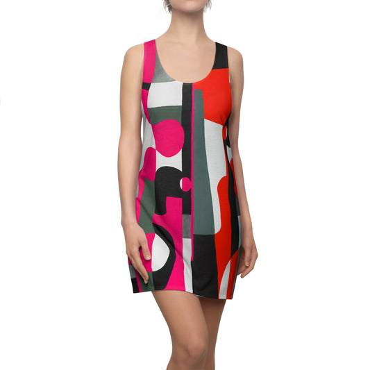 Fitting In, MagentaRed-Racerback Dress