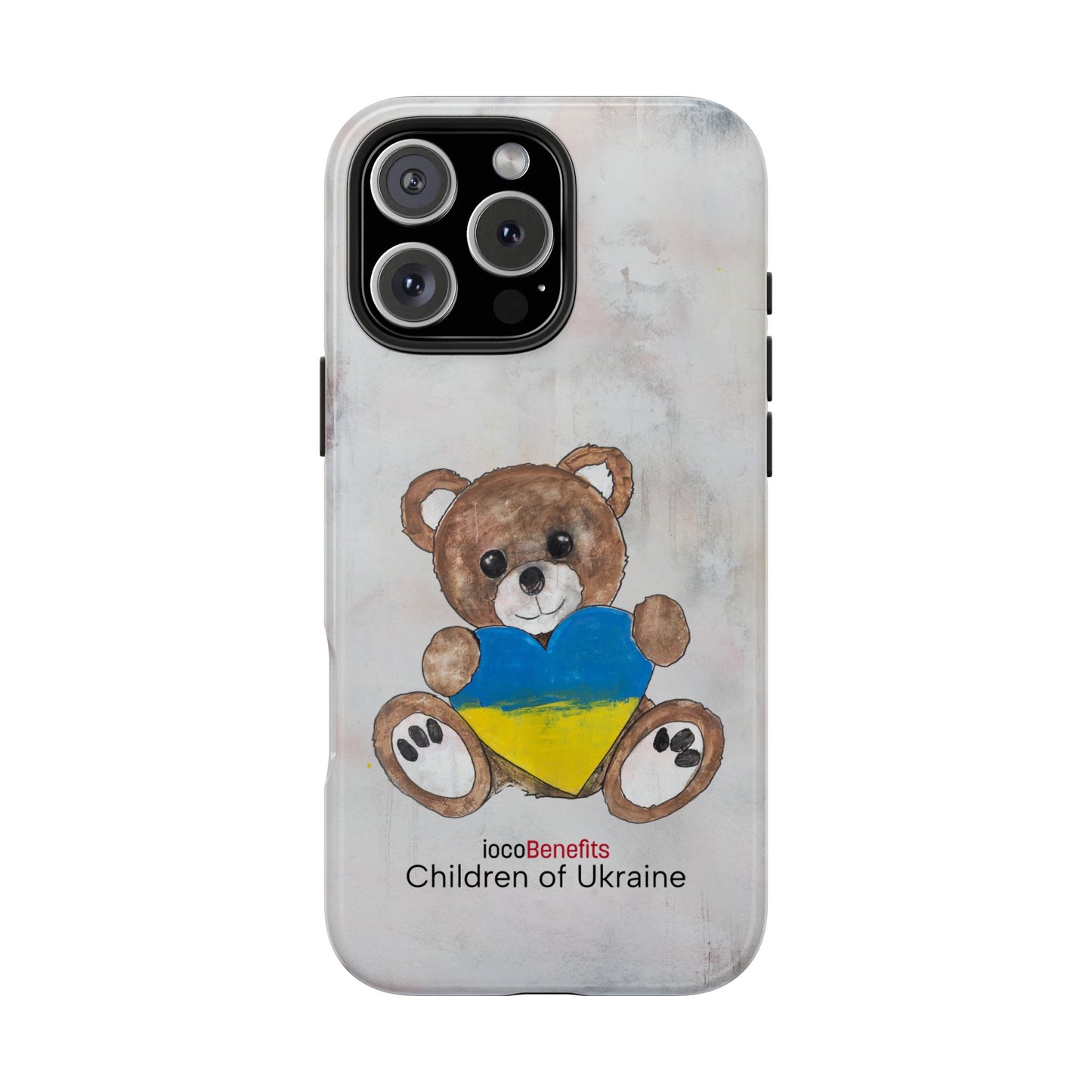 Teddy Bear Brown,  Ukraine Heart - Tough Phone Cases