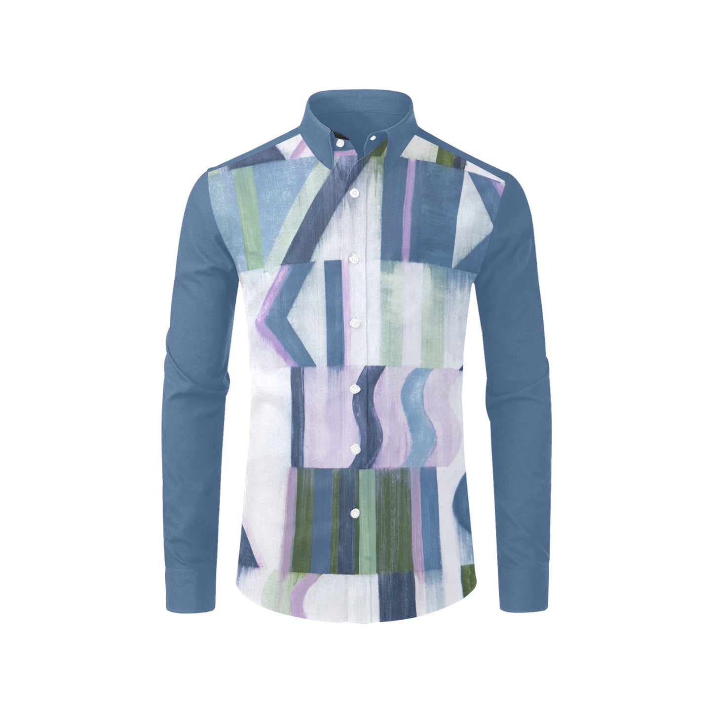 Spring Inlays-Men's Long Sleeve Shirt