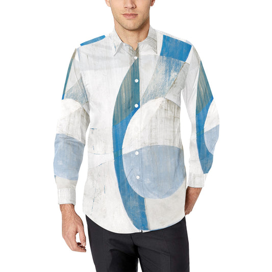 Caribbean Inlays-Men's Long Sleeve Shirt