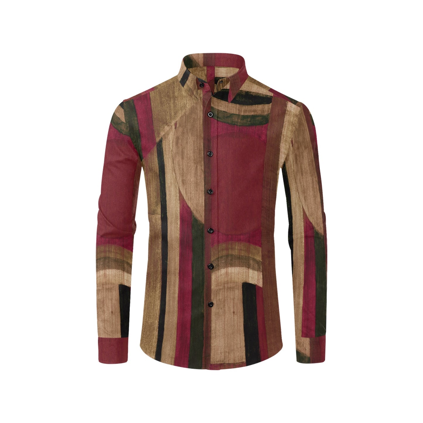 Burgundy of Pompeii-Men's Long Sleeve Shirt