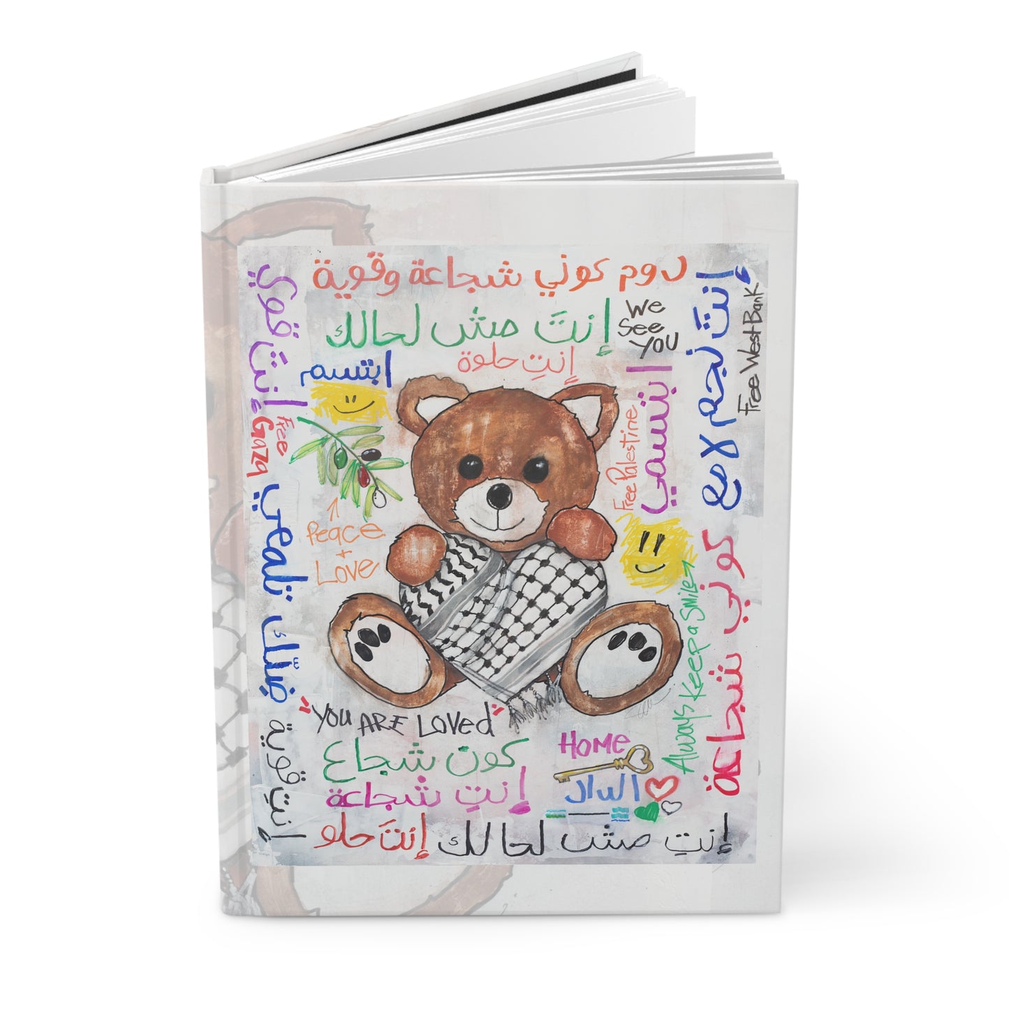 Teddy Bear Red, Keffiyeh of Palestine - Journal