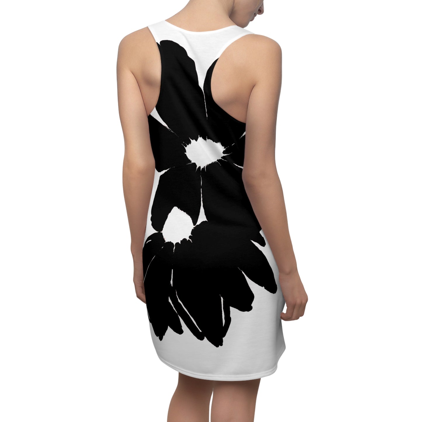 Bold OnyxWhite-Racerback Dress