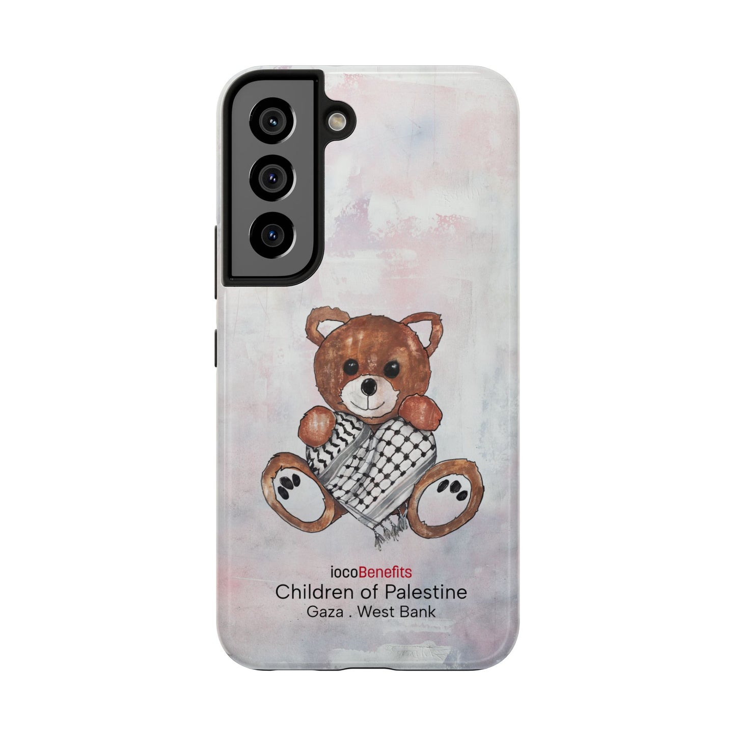 Teddy Bear Red, Keffiyeh Heart - Tough Phone Cases