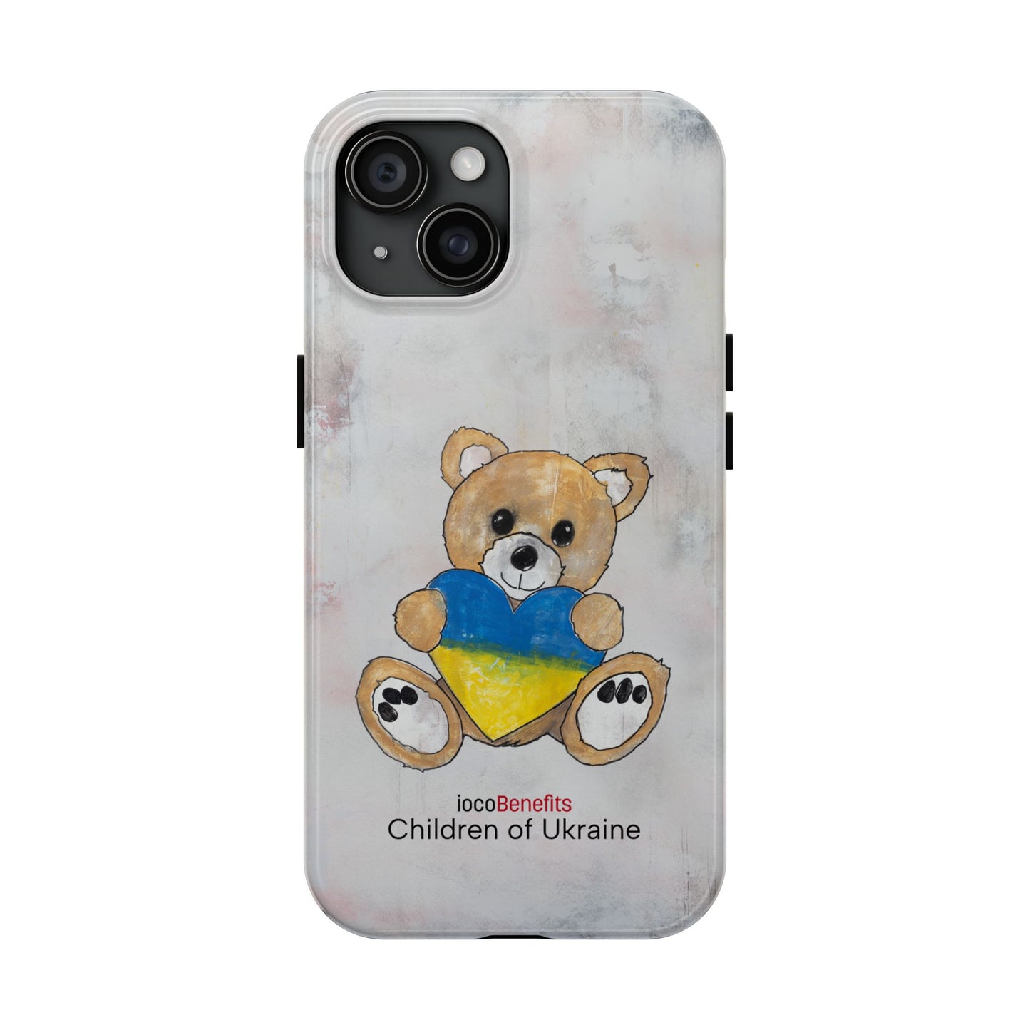 Teddy Bear Golden, Ukraine Heart - Tough Phone Cases