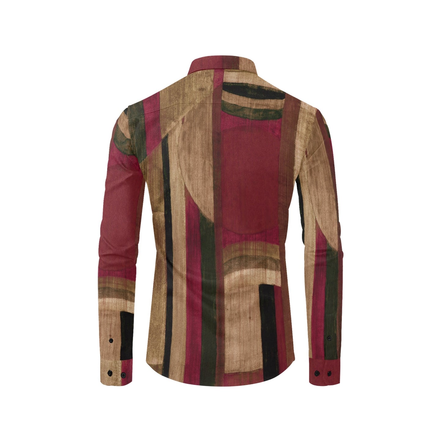 Burgundy of Pompeii-Men's Long Sleeve Shirt