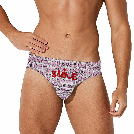 PINK SMILES - Men Swimming Briefs