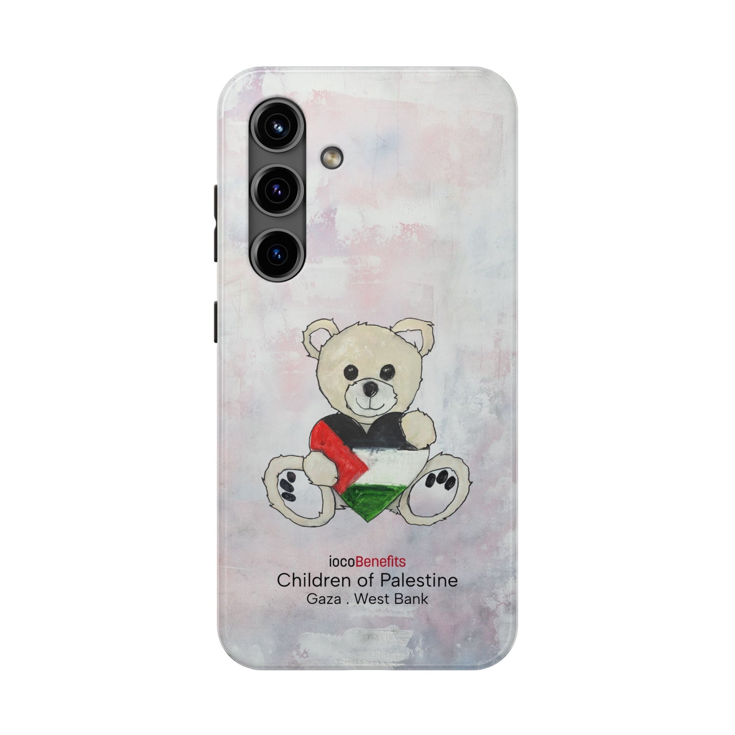 Teddy Bear Blond, Heart of Palestine - Tough Phone Cases