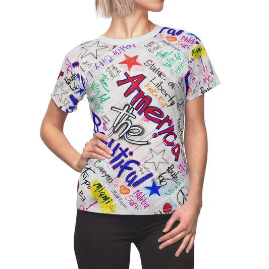 America the Beautiful - Women's Cut & Sew Tee