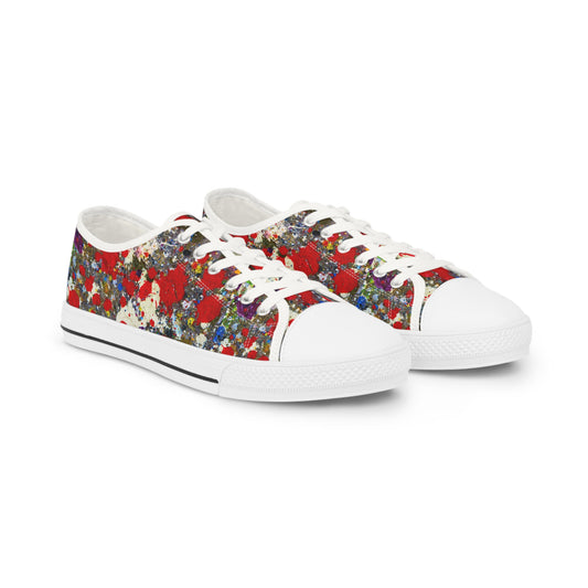 Orbiting Scarlett - Men's Low Top Sneakers