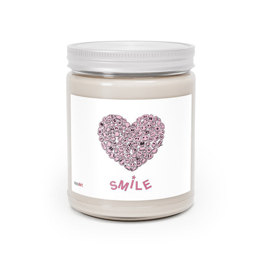 PINK Heart SMILES - Scented Candles, 9oz
