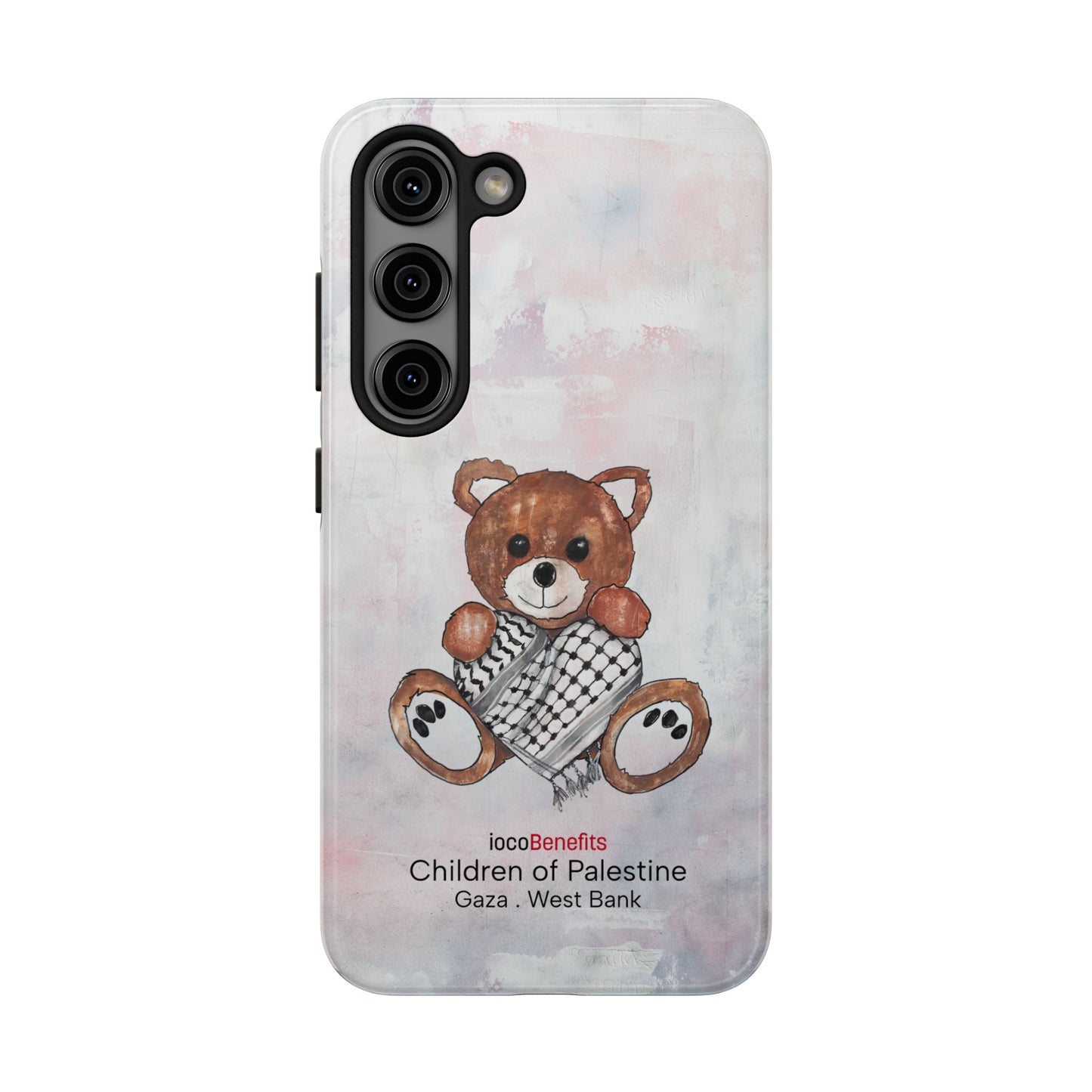 Teddy Bear Red, Keffiyeh Heart - Tough Phone Cases